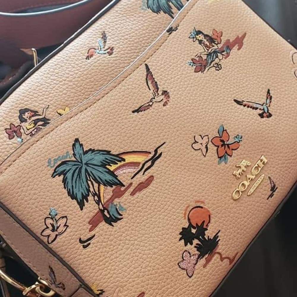 PRICE FIRM! Coach Camera Crossbody Bag with Palm Print